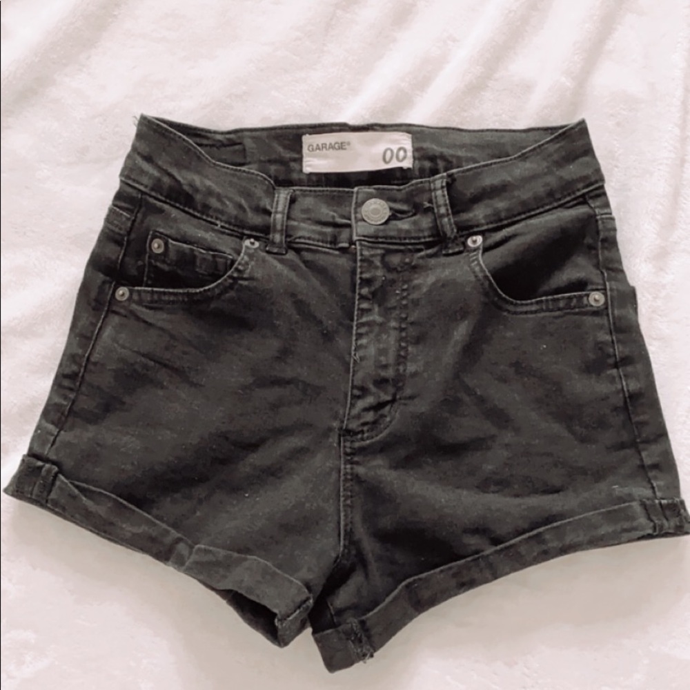 Garage Black Jean Shorts